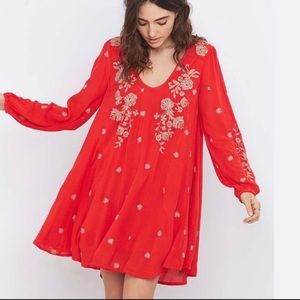 Free People | Sweet Tennessee Long Sleeve Swing Dress